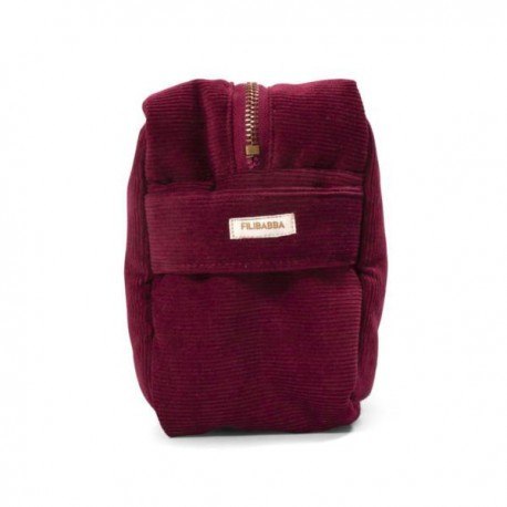 Filibabba kosmetyczka mała sztruks deeply red Filibabba kosmetyczka mała sztruks deeply red