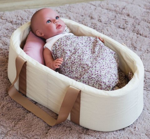 Duże nosidło dla lalki do 46cm beżowo-różowe Martina Asi 3999143