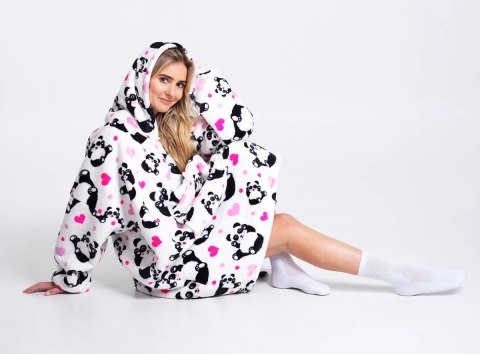 Bluza koc Oversize Panda Cozy Noxxiez CH354 Bluza koc Oversize Panda Cozy Noxxiez CH354