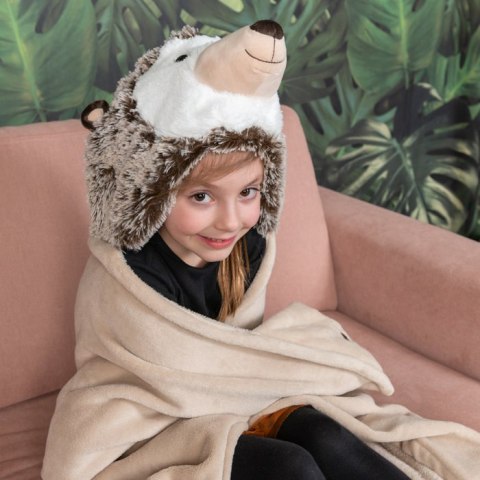 Jeżyk Kocyk z kapturem dla dzieci Cozy Noxxiez BL810