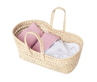 Kosz Mojżesza z pościelą dla lalki do 42cm Antonio Juan 92316