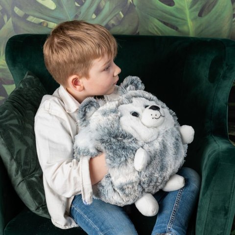Pies Husky Poduszka i pluszowy ogrzewacz do dłoni Cozy Noxxiez HW702 Pies Husky Poduszka i pluszowy ogrzewacz do dłoni Cozy Noxxiez HW702