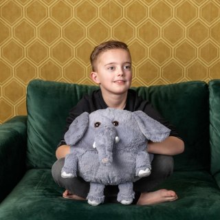 Słoń Poduszka i pluszowy ogrzewacz do dłoni Cozy Noxxiez HW724