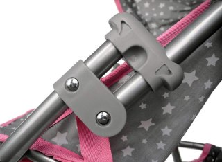 Szary wózek spacerówka dla lalek do 46cm Liba KnorrToys 16809