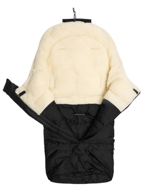 ŚPIWOREK COMBI 3w1 WEŁNA - BLACK