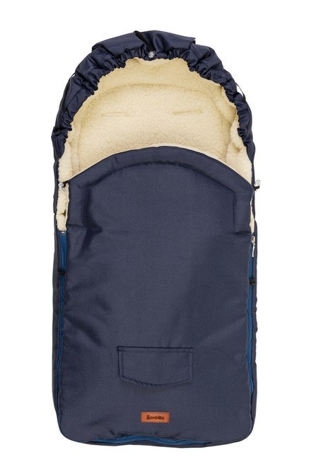 ŚPIWOREK WEŁNA - NAVY DO WÓZKA (95x40)