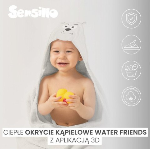 WATERFRIENDS OKRYCIE KĄPIELOWE 100x100 PINGWIN WHITE