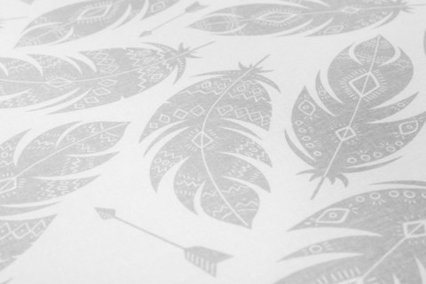 WKŁAD DO ŁÓŻECZKA SZARE PIÓRKA 120 X 60
