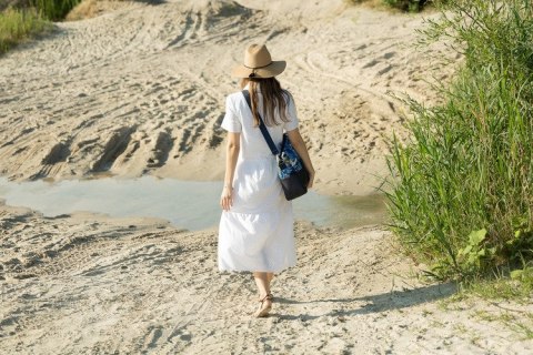 TORBA DO WÓZKA EKOSKÓRA LEŚNA PRZYGODA BIAŁA