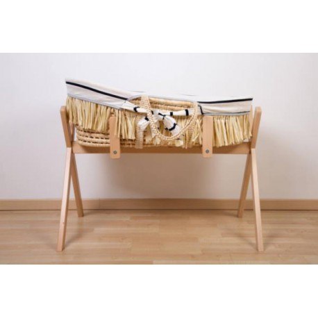 Childhome kosz mojżesza boho z materacykiem + pokrowiec jersey marin Childhome kosz mojżesza boho z materacykiem + pokrowiec jersey marin
