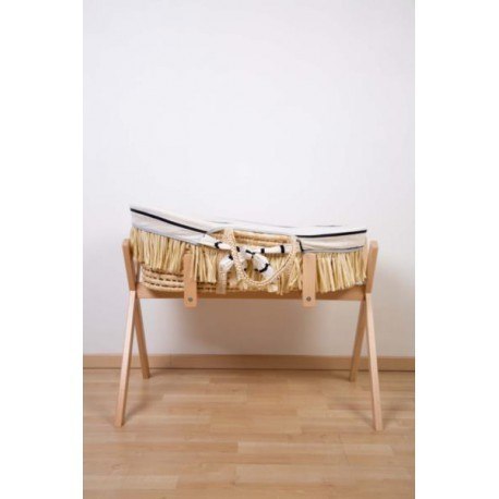 Childhome kosz mojżesza boho z materacykiem + pokrowiec jersey marin Childhome kosz mojżesza boho z materacykiem + pokrowiec jersey marin