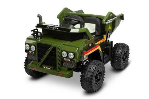 POJAZD NA AKUMULATOR WYWROTKA TANK GREEN POJAZD NA AKUMULATOR WYWROTKA TANK GREEN