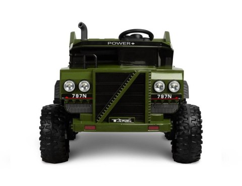 POJAZD NA AKUMULATOR WYWROTKA TANK GREEN POJAZD NA AKUMULATOR WYWROTKA TANK GREEN
