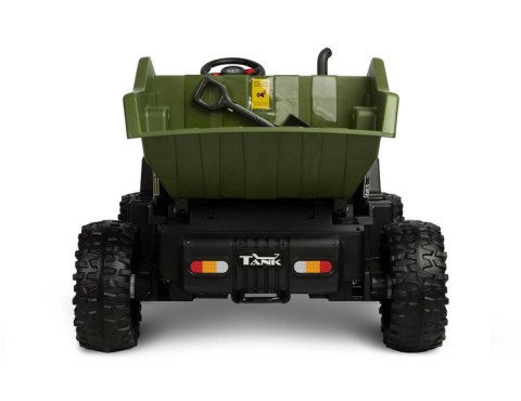 POJAZD NA AKUMULATOR WYWROTKA TANK GREEN POJAZD NA AKUMULATOR WYWROTKA TANK GREEN