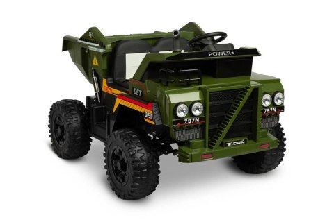 POJAZD NA AKUMULATOR WYWROTKA TANK GREEN POJAZD NA AKUMULATOR WYWROTKA TANK GREEN