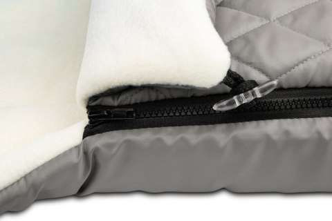 ŚPIWOREK PIKOWANY POLAR GREY DO WÓZKA