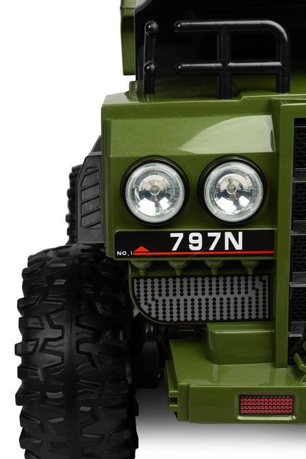 POJAZD NA AKUMULATOR WYWROTKA TANK GREEN POJAZD NA AKUMULATOR WYWROTKA TANK GREEN