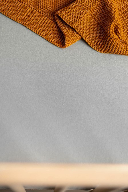 PRZEŚCIERADŁO NIEPRZEMAKALNE JERSEY SZARY 140x70