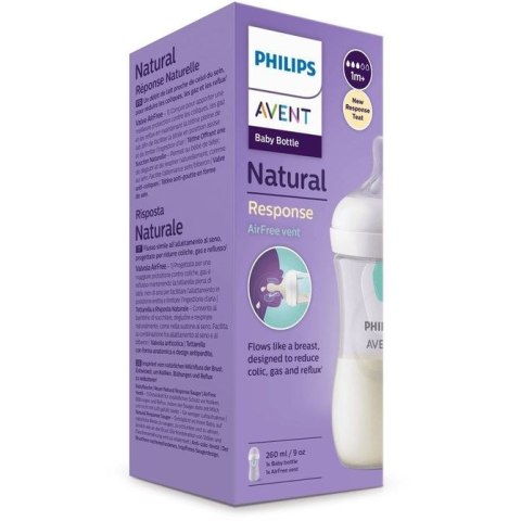 SCY673/81 BUTELKA RESPONSYWNA NATURAL Z WENTYLEM AIR FREE 260 ML SŁOŃ
