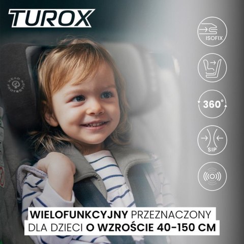 FOTELIK TUROX I-SIZE GREY (40-150) FOTELIK TUROX I-SIZE GREY (40-150)