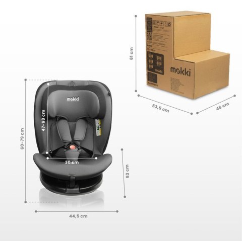 FOTELIK MOKKI I-SIZE GREY (40-150) FOTELIK MOKKI I-SIZE GREY (40-150)