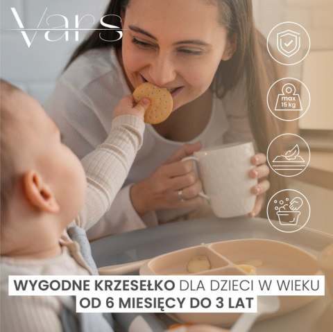 KRZESEŁKO DO KARMIENIA VARS BEIGE KRZESEŁKO DO KARMIENIA VARS BEIGE