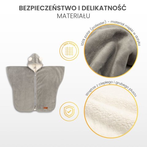 PONCZO SAMOCHODOWE BEŻOWY PLUSZ PONCZO SAMOCHODOWE BEŻOWY PLUSZ