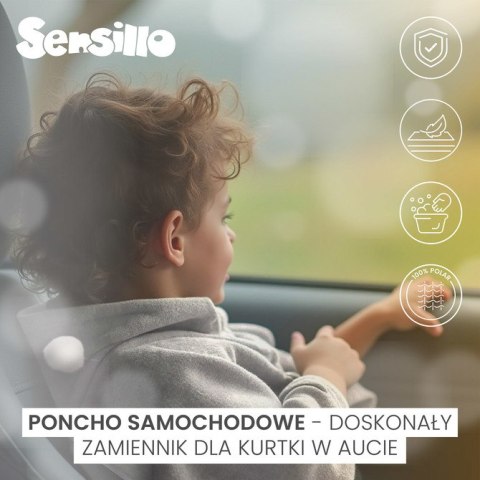 PONCZO SAMOCHODOWE GRAFITOWY PLUSZ PONCZO SAMOCHODOWE GRAFITOWY PLUSZ
