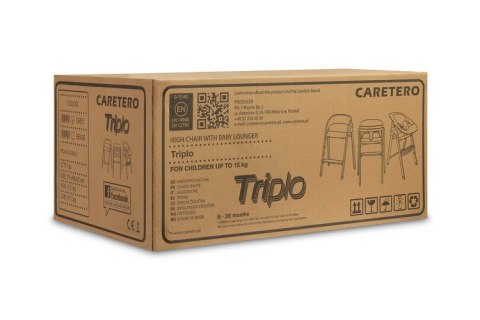 KRZESEŁKO DO KARMIENIA 3W1 TRIPLO GREY KRZESEŁKO DO KARMIENIA 3W1 TRIPLO GREY