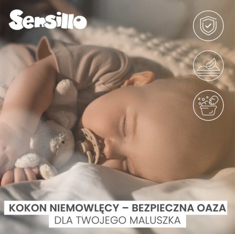 KOKON MUŚLIN DMUCHAWCE BEŻOWE 80x45 KOKON MUŚLIN DMUCHAWCE BEŻOWE 80x45