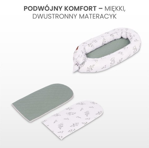 KOKON MUŚLIN GAŁĄZKA ZIELONY 80x45