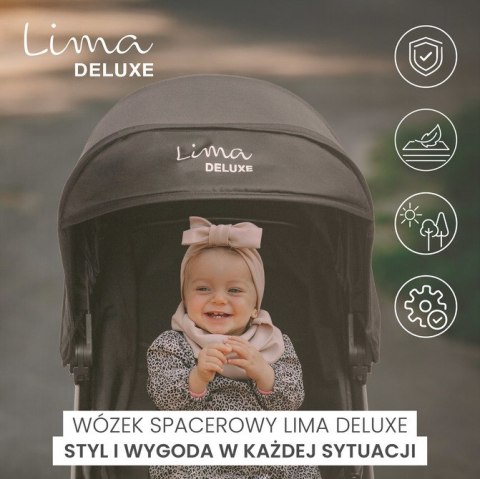 WÓZEK SPACEROWY LIMA DELUXE BLACK WÓZEK SPACEROWY LIMA DELUXE BLACK