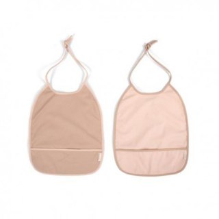 Filibabba śliniak wiązany 2 szt. peach-blush