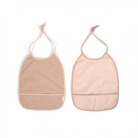 Filibabba śliniak wiązany 2 szt. peach-blush Filibabba śliniak wiązany 2 szt. peach-blush