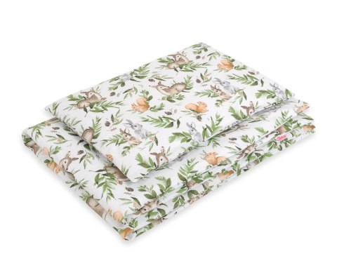 Pościel dla dzieci 2-częściowa bawełniana 120x90 cm - woodland green Pościel dla dzieci 2-częściowa bawełniana 120x90 cm - woodland green