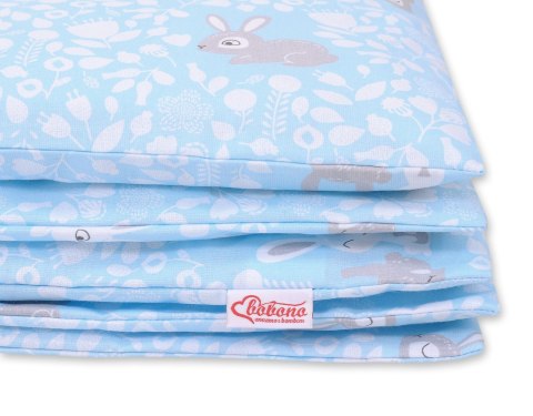 Pościel dla dzieci 2-częściowa bawełniana 135x100 cm - króliczki niebieskie Pościel dla dzieci 2-częściowa bawełniana 135x100 cm - króliczki niebieskie