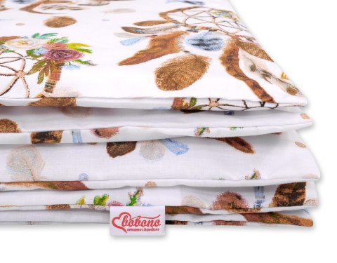 Pościel dla dzieci 2-częściowa bawełniana 135x100 cm - łapacze snów białe Pościel dla dzieci 2-częściowa bawełniana 135x100 cm - łapacze snów białe