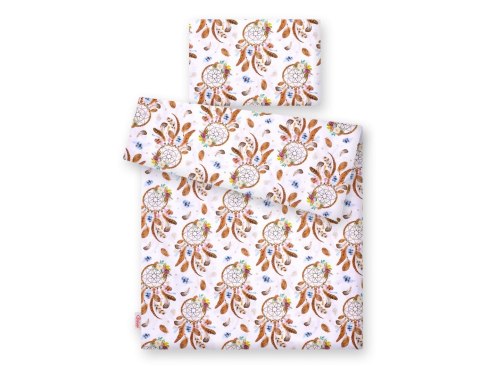 Pościel dla dzieci 2-częściowa bawełniana 135x100 cm - łapacze snów białe Pościel dla dzieci 2-częściowa bawełniana 135x100 cm - łapacze snów białe