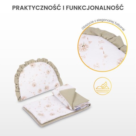 KOMPLET DO WÓZKA MUŚLIN TEDDY SZARY KOMPLET DO WÓZKA MUŚLIN TEDDY SZARY