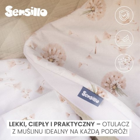 OTULACZ DO FOTELIKA MUŚLIN GAŁĄZKA ZIELONY