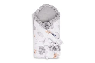 ROŻEK MUŚLINOWY TEDDY SZARY 75x75