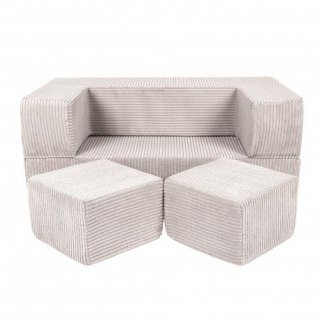 Aesthetic cube sofa ecru