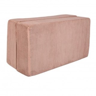 Aesthetic cube sofa pudrowy róż