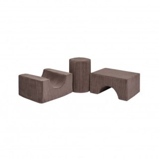 Aesthetic shape set 3-elementowy, brązowy