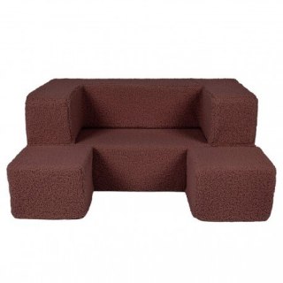 Bearly cube sofa brązowa