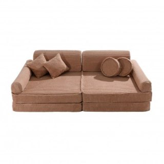 Meowbaby aesthetic sztruksowa sofa dziecięca prem