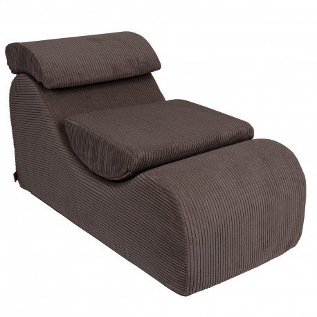 Wave lounger aesthetic brąz
