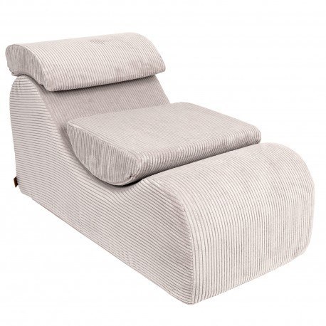 Wave lounger aesthetic ecru