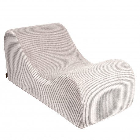 Wave lounger aesthetic ecru