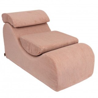 Wave lounger aesthetic pudrowy róż